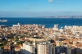 View of Marseille from basilica Notre-Dame de la Garde, France Royalty Free Stock Photo