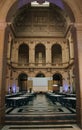 MARSEILLE, FRANCE - JUNE 22, 2016: Le palais de la Bourse, stock exchange neo-classical palace illuminated interior