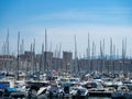 Marseille, France - May 15th 2022: Marina with sailboats in the old harbour Royalty Free Stock Photo