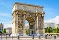 The Porte d`Aix, the triumphal arch of Marseille, France, on a sunny day