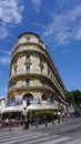 Marseille, France - May 29, 2023: Traditional French building in Marseille, France.