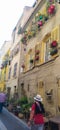 Marseille, France - May 29, 2023: Traditional French building in Marseille, France.