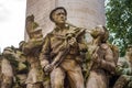 MARSEILLE, FRANCE - 03 Nov 2018 - Soldiers of Monument Des Mobiles