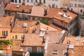 Marseille, France. View of the old tiled roofs in Marseille, France Royalty Free Stock Photo