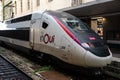 Marseille, Provence, France - Locomotive of the high speed trains of the brand TGV Inoui train Royalty Free Stock Photo