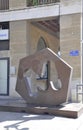 Marseille, 7th september: Sculpture of Muntaner artist from Rue de la Loge street of Marseille France