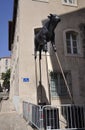 Marseille, 7th september: Sculptures of Muntaner artist from Rue de la Loge street of Marseille France