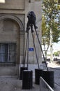 Marseille, 7th september: Sculptures of Muntaner artist from Rue de la Loge street of Marseille France