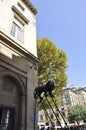 Marseille, 7th september: Sculptures of Muntaner artist from Rue de la Loge street of Marseille France