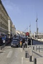 Marseille, 7th september: Traffic on Vieux Port Quay area of Marseille France