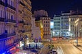 Marseilles city at night