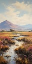 Marsh And Mountains A Stunning Painting By Adrian Smith