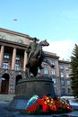 Marshal Zhukov monument Royalty Free Stock Photo