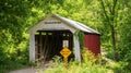 Marshall Covered Bridge, Parke County, Indiana Royalty Free Stock Photo