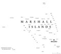 Marshall Islands political map