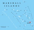 Marshall Islands Political Map