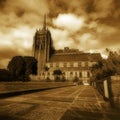 Marshall's College in Aberdeen, UK Platinum print