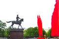 Marshall Zhukov Monument in Moscow Royalty Free Stock Photo