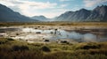 Marshes Of Malibu Beach: A Stunning Arctic Wolf Region Landscape