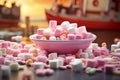 Marshmallow Boat beautiful candyland sweets fairytale background