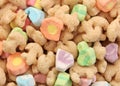 Marshmallow Cereal Background Royalty Free Stock Photo