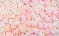 Marshmallow. Close-up of various colourful Marshmallows colorful chewy candy backdrop