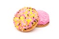 Marshmallow Cookies With Colorful Sugar Sprinkles Royalty Free Stock Photo