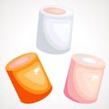 Marshmallow cute colors for decorative design. Vector illustration. Royalty Free Stock Photo