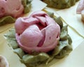 Marshmallow flowers, cream roses, making marshmallow bouquets, delicious, edible flowers, flower-shaped desserts. Confectionery