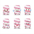 Marshmallow twist cartoon character with sad expression