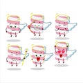 Marshmallow twist cartoon designs as a cute angel character