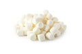 Marshmallows isolated on a white