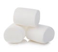 Marshmallows isolated on a white background