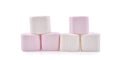 Marshmallows isolated on white background. Royalty Free Stock Photo