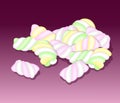 Marshmallows. Vector illustration.