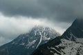 Marstein - A panoramic view on the Alpine peaks in Austria from Marstein. The slopes are mostly covered with snow.