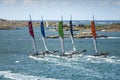 MARSTRAND, SWEDEN - JULI 3, 2019: GKSS Match Cup Sweden - Big Boat Race M32 Catamaran Competition at Marstrand Sweden.