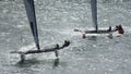 MARSTRAND, SWEDEN - JULI 3, 2019: GKSS Match Cup Sweden - Big Boat Race M32 Catamaran Competition at Marstrand Sweden.