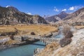 Marsyandi River in Nepalese Himalayas Royalty Free Stock Photo