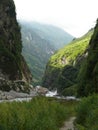 Marsyangdi river near Tal village - Nepal Royalty Free Stock Photo