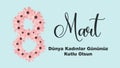 8 Mart Dunya Kadinlar Gunu, AKA March 8 International Women's Day concept banner