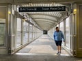 The Marta Station bridge to the train station in the Buckhead district of Atlanta, GA