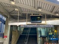 The Marta Station entrance to the train station in the Buckhead district of Atlanta, GA