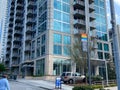 The Marta Station sign in the Buckhead district of Atlanta, GA