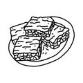 Martabak Icon. Doodle Hand Drawn or Outline Icon Style