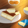 Martabak illustration , sweet and tasty Indonesian pancake