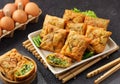 Martabak telur mini, Indonesian street food. Royalty Free Stock Photo