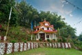 Martam, West Sikkim, India - 23rd March 2004 : Beuatiful view of Martam monastery in the mountains of Himalayas. Sikkim has many