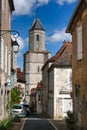 Street of old town of Martel, France