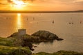 Martello Tower at sunset. Ireland